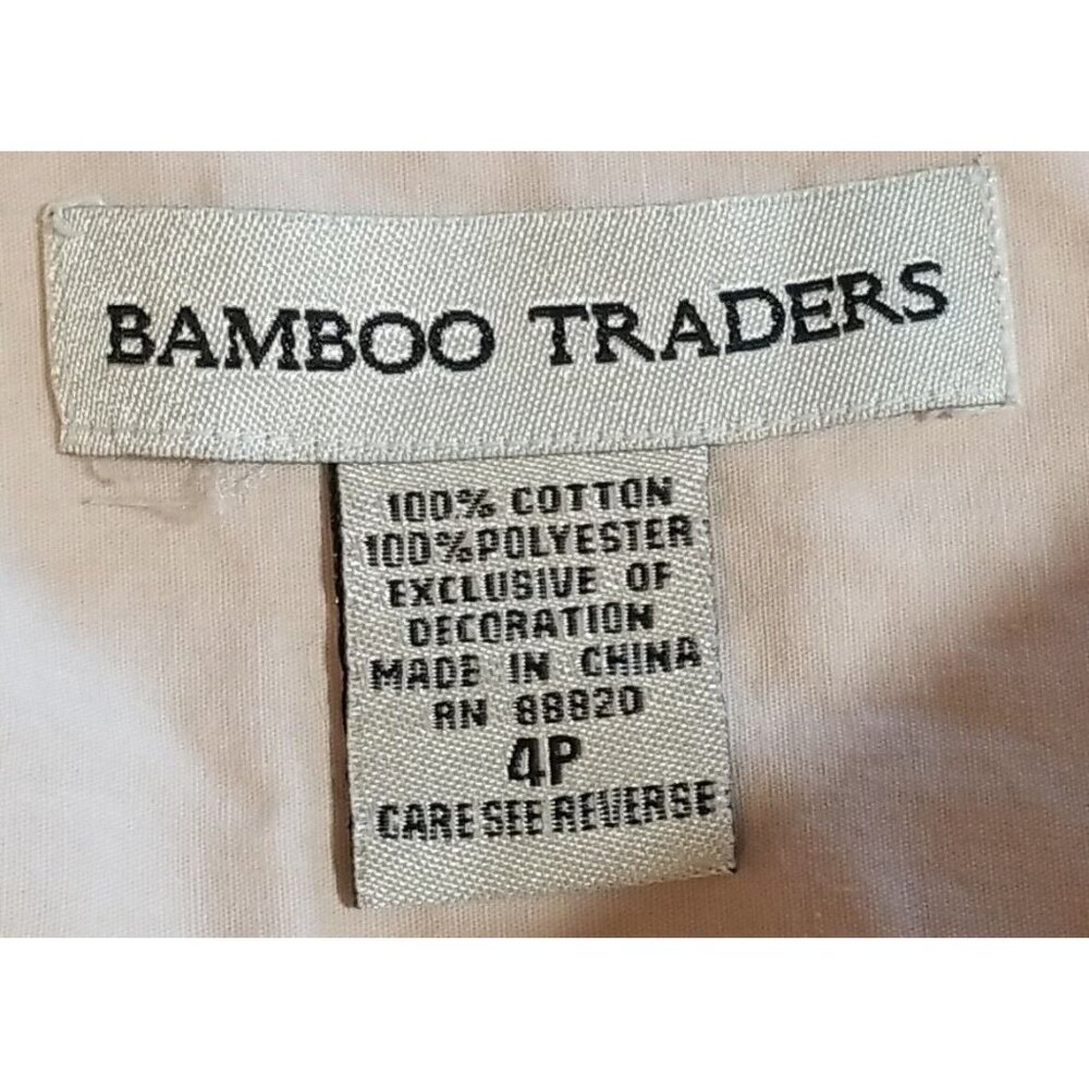 Bamboo Traders Women's Skirt Size 4P Beaded Peacock Feathers Cotton Lined A line - Picture 11 of 12